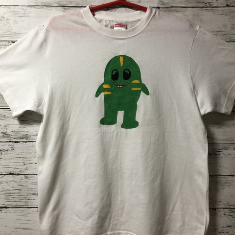 Tシャツ　誰？ガチャピン？　男女兼用　Ｓサイズ