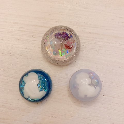 レジン　マグネット  トイプードル お花　フラワー