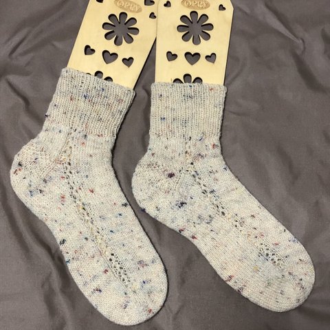 手編み靴下🧦🧦No.11(ツイードクラシック/カラフル🌈ネップ入り)