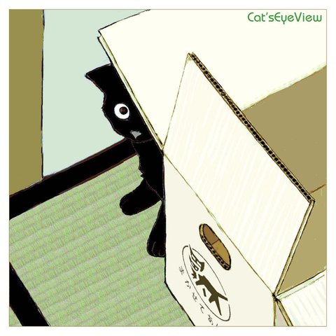 CAT003_猫イラスト・黒猫ヤマト