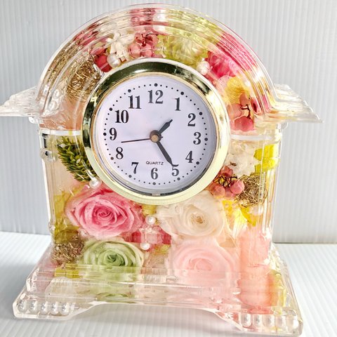 ハーバリウム☆美麗☆ Flower clock☆チェリーブロッサム