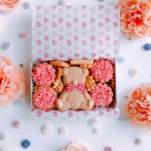 母の日クッキー缶💐‪‪🧸