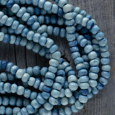 *数量限定 藍染bone beads