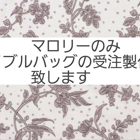 4/1まで受付ます《受注製作》マロリーのみ