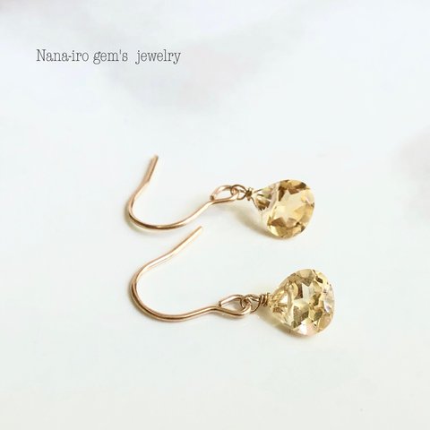 ＊再販＊14kgf citrine pierce