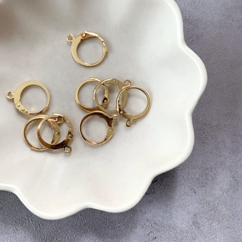 4pcs ステンレス スフレンチピアス ピアスパーツ ゴールド