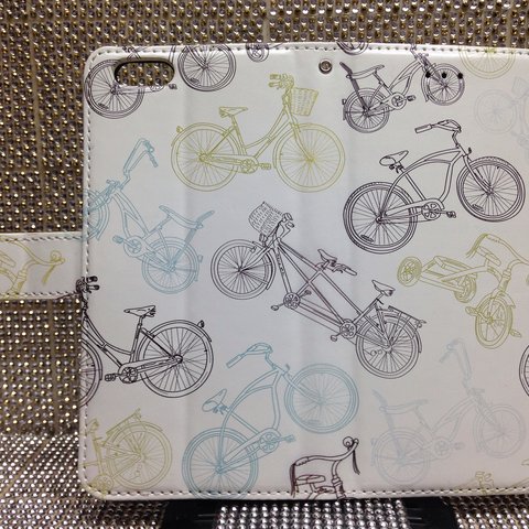 新品送料無料iPhoneケース　手帳型　自転車