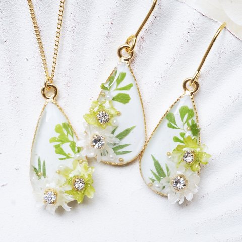 植物flower &スワロ jewelryセット