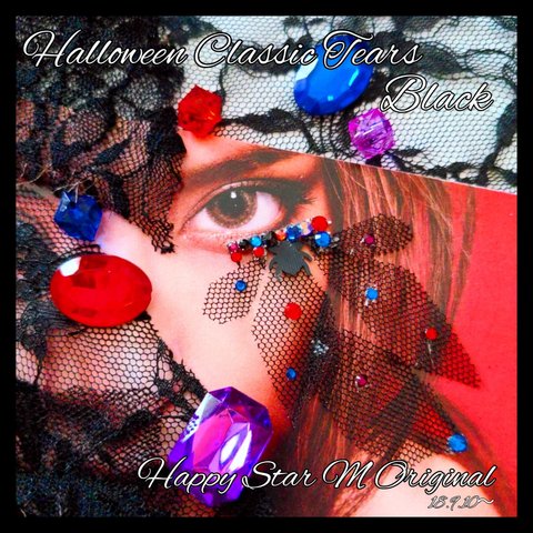 ❤感謝品★Halloween Classic Tears Black2★party下まつげハロウィーン クラシック ティアーズ ブラック2★送無料●即買不可