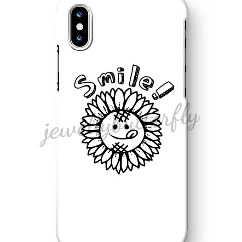 ❃Smiley flower smartphone case