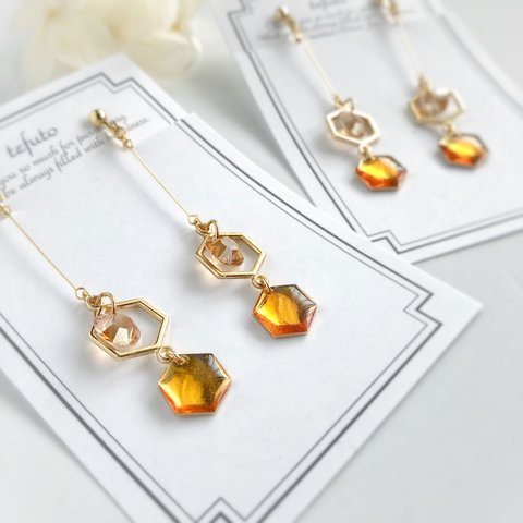 はちみつロングピアス/イヤリング