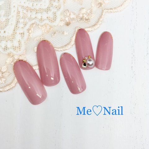 Me♡Nail 薄ピンクナチュラルネイル