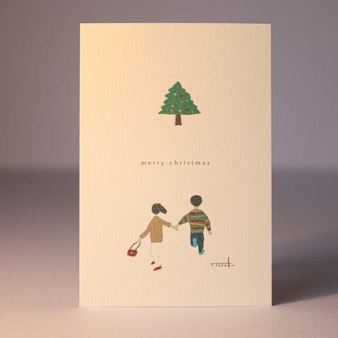 「メリークリスマス」ポストカード２枚セット
