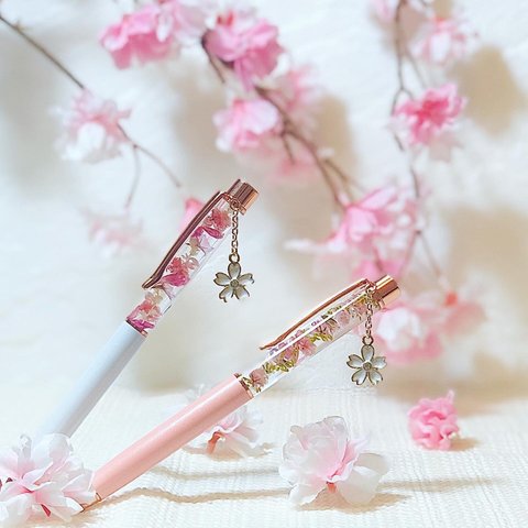桜　ハーバリウムボールペン　さくら