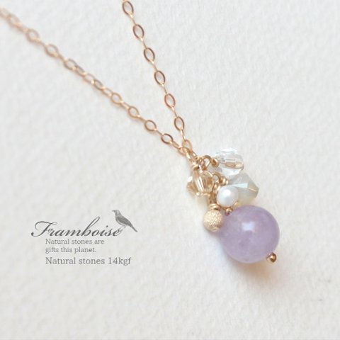 Framboise 14KGF Necklace Amesist/ネックレス・アメジスト