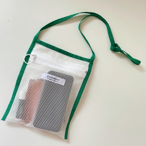 bag-A/W  《【green】》夏にピッタリ　メッシュのサコッシュ
