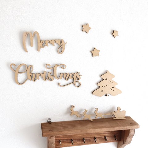 木製レターバナー♩クリスマスセット Merry Christmas  Xmas