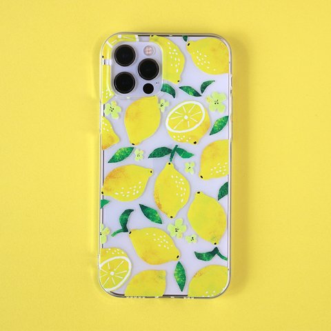 フレッシュレモンのクリアスマホケース 【ソフトタイプ】iPhone / Android