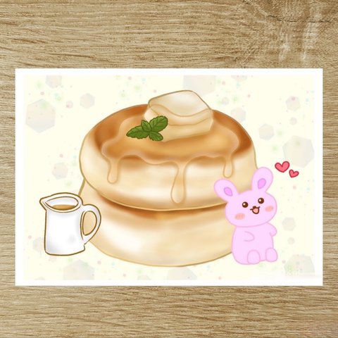 ポストカード『うさとパンケーキ』 3枚セット