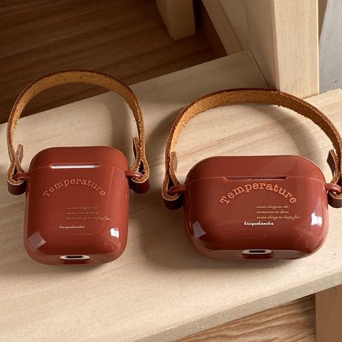  AirPods ケース ✿ AirPods1 ✿ AirPods2 ✿ AirPods3 ✿ AirPods Pro ✿レザー 本革 ハンドストラップ付き