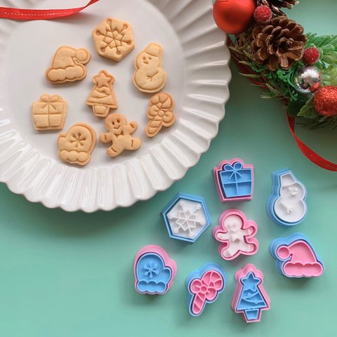 ミニミニクリスマスのクッキー型セット【A】