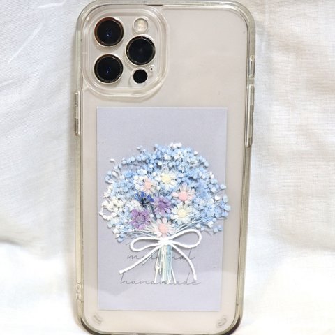 【新商品】【全機種対応】スマートフォンインナーシート iPhoneケース カバー スマホ 花束 花 ドライフラワー