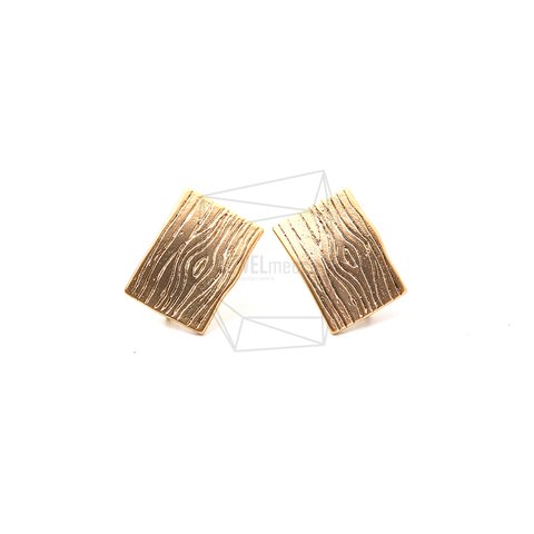 ERG-1123-MG【2個入り】ウッドストライプピアス,Wood Stripes Post Earrings