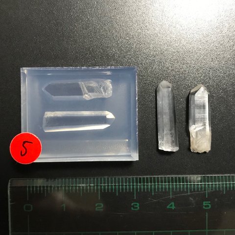 5 小 コロンビア水晶　2種セット　モールド