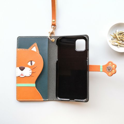 ＊Give me Iriko＊leather sumyaho case＊手帳型スマホケース