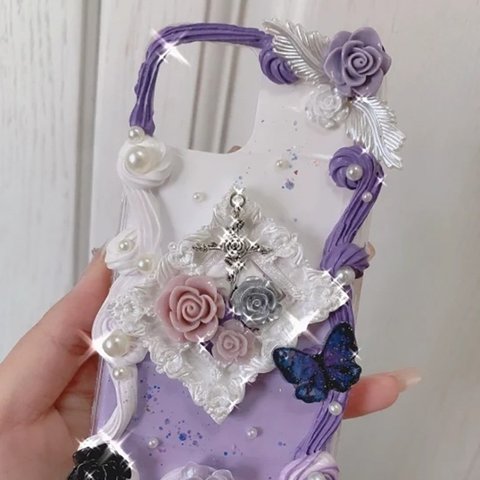 樹脂粘土/手作レ iPhone ケース スマホケース iPhone14 13 11 12 X  xr