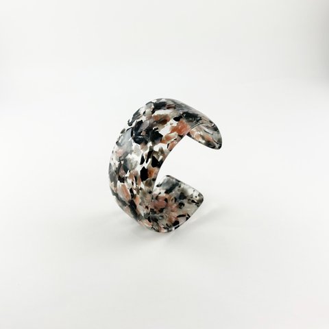 Bangle バングル＜Wide＞（C07 flower gray）