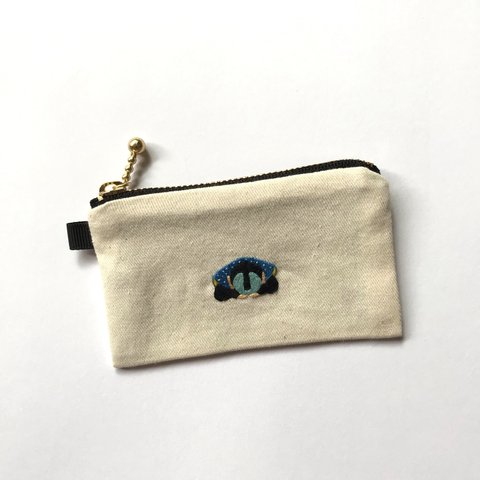 刺繍 ICカードケース 福助がご挨拶申し上げます。