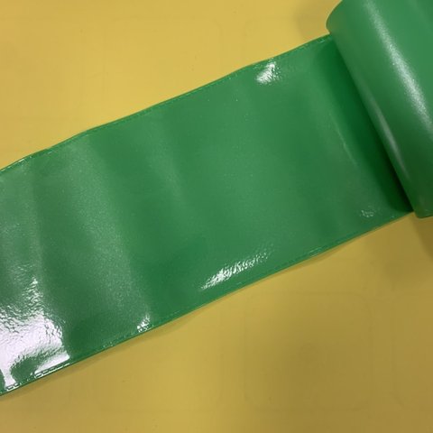PVCリボン(緑) 70ミリ幅  キャンディバッグ PVC
