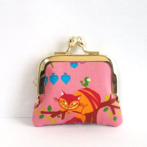 ■角型■小さいがま口：ちっちゃいがま口：角246：かわいいがまぐち：小さい財布：littlie purse：猫,トランプ,王様