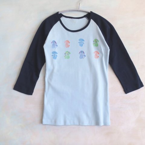 きのこはんこＴシャツ七分袖