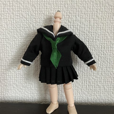 オビツ11 セーラー服3点セット　black