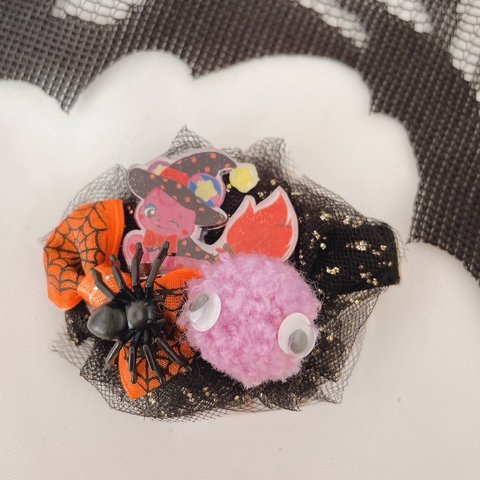 【再販無し】ハロウィンピン　ココメロ