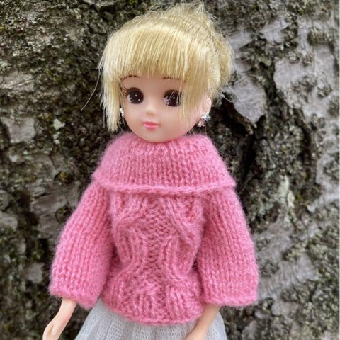 リカちゃん 服 ハンドメイド　ニットセーター