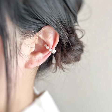 【JORIE】 Pearl line Ear cuff