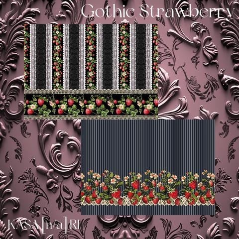[単品]Gothic Strawberry  A4両面デザインペーパー 10枚