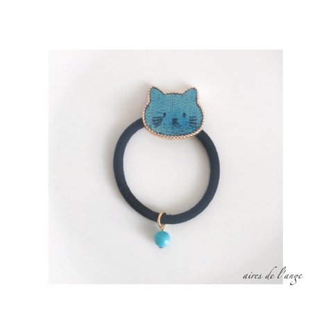 no.517 - cat《blue》 hairaccessory