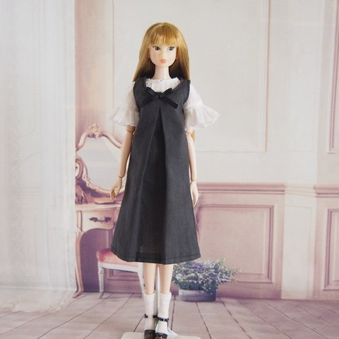 momoko ジェニー outfit.117 ジャンパースカートセット ブラック