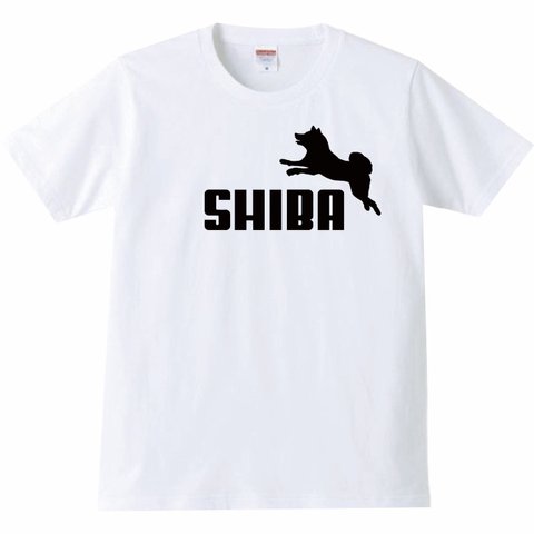 【送料無料】【新品】SHIBA 柴犬 Tシャツ パロディ おもしろ 白 メンズ サイズ プレゼント