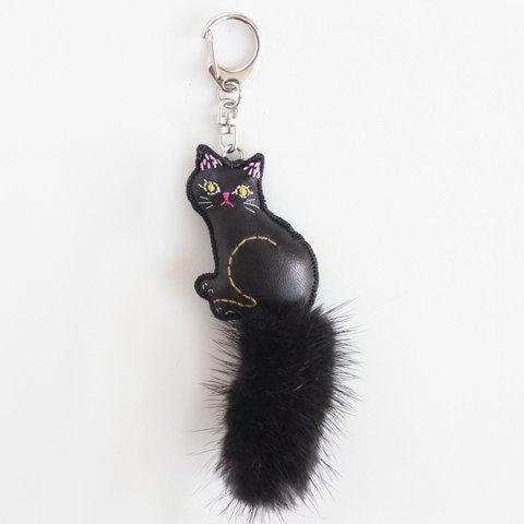 【現品】黒猫キーホルダー