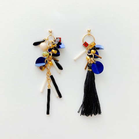 EARRING:「琉球瑠璃紋」とんぼ