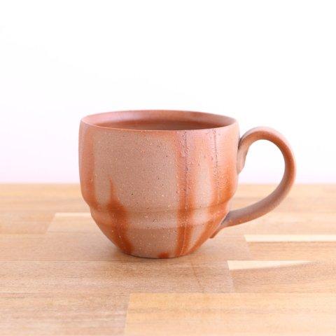 備前焼　コーヒーカップ【緋襷】【B】〈陶器・コーヒーカップ・コップ〉