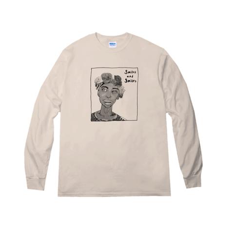 お花　ジャズテイスト　ロンT　~ ohananokamikazari　Longsleeve T-shirts ~　サンドベージュ