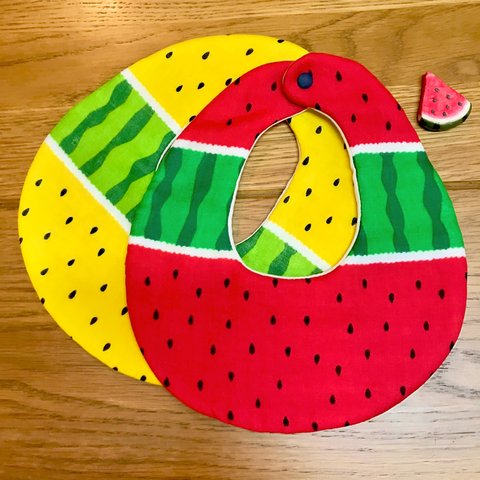 夏だ🍉Summerだ!!スイカのダブルガーゼスタイ🍉♡