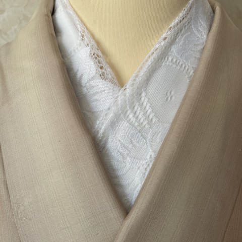 《Y-69》半衿　半襟　白レース　着物　和雑貨　成人式　結婚式　七五三