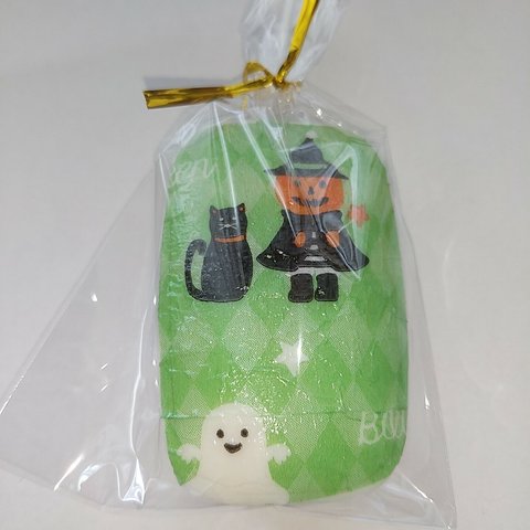 デコパージュ石鹸(ハロウィン・かぼちゃのおばけと猫)